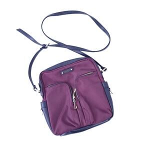 UTILITI Crossbody Purse Purple Bag Nylon Purple 9x9.5x2.5"